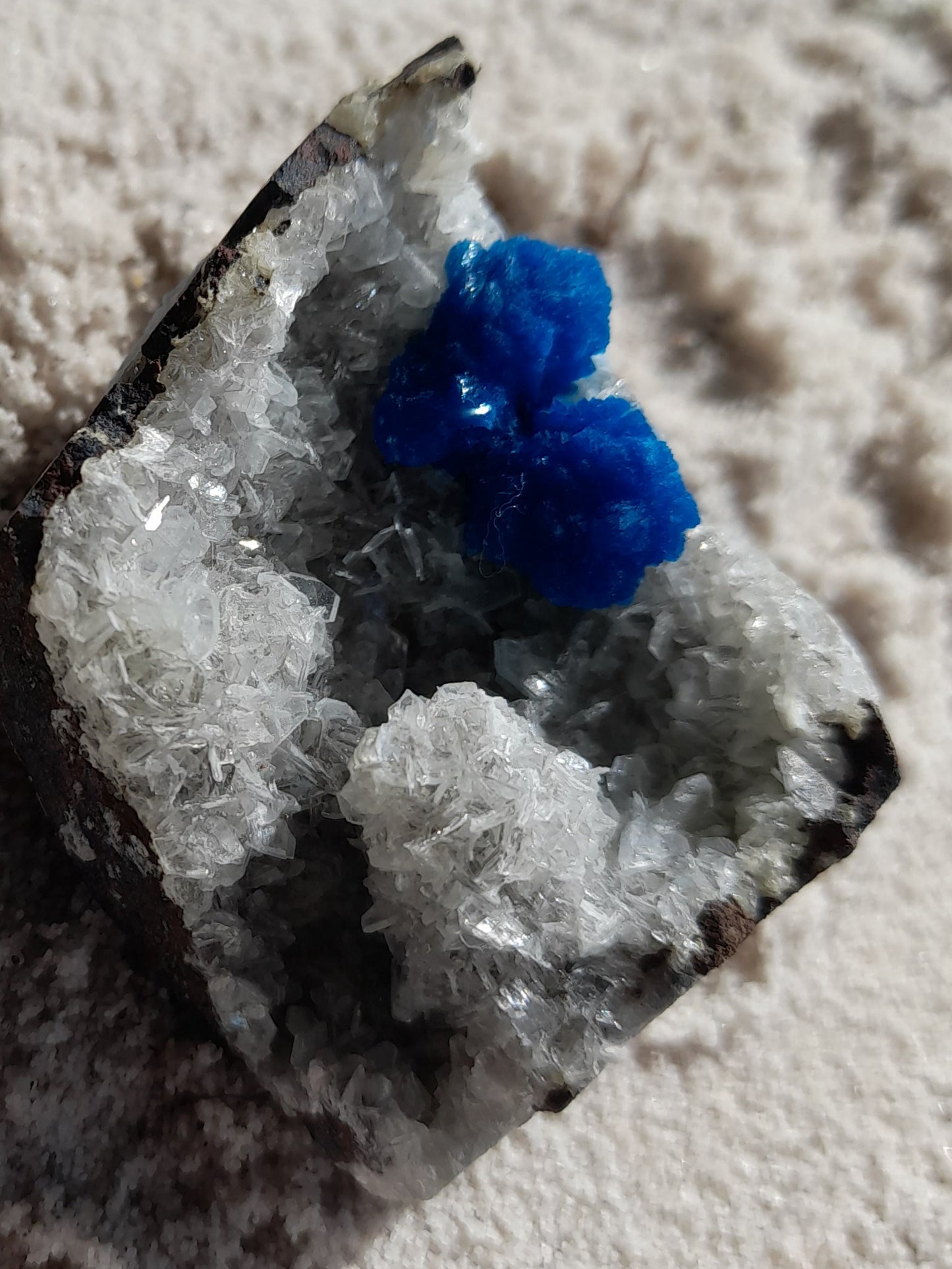 Cavansite - on Stilbite