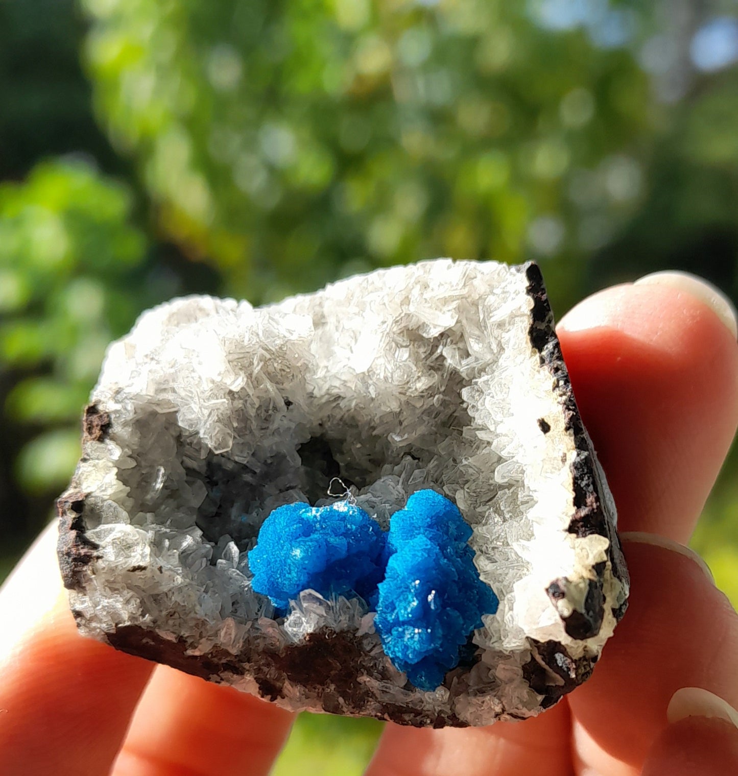 Cavansite - on Stilbite